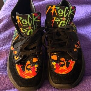 Source Unknown Kids Sneakers - Black with Colorful Splashes